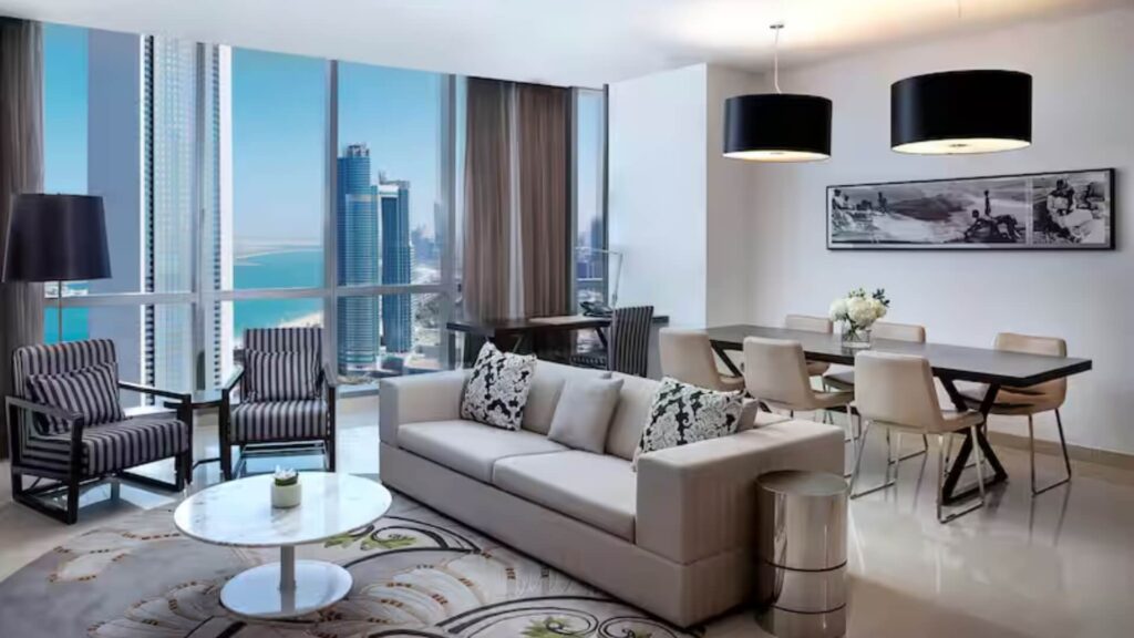 Conrad Abu Dhabi, Queen One Bedroom Apartment Sea View