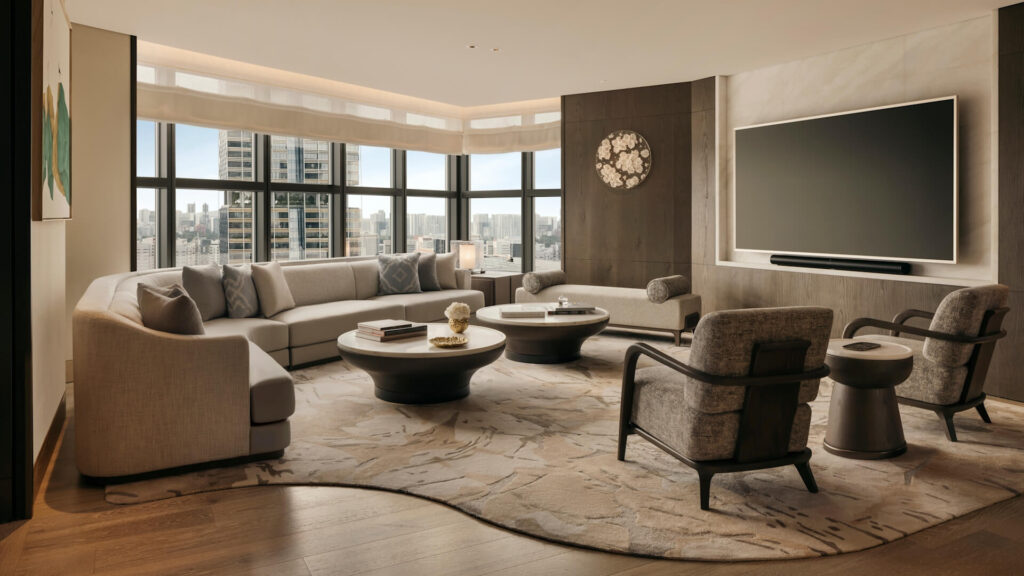 Rooms and Suites Conrad Centennial Singapore Conrad Suite Living Room